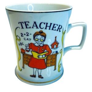 Porcelain Vintage Teacher Mug Teacher’s Gift Japan